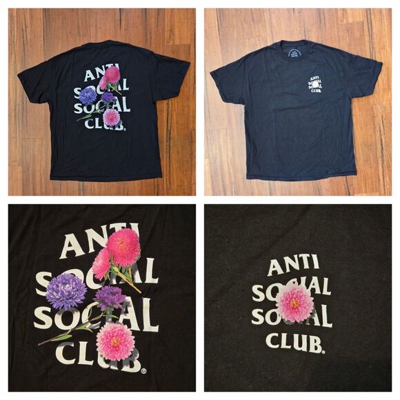 Anti Social Social Club 4 Shirt Lot XL CPFM Cherry Blossom Broken Vase Paranoid - Picture 4 of 8